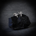 Mini Cross Earrings Plata