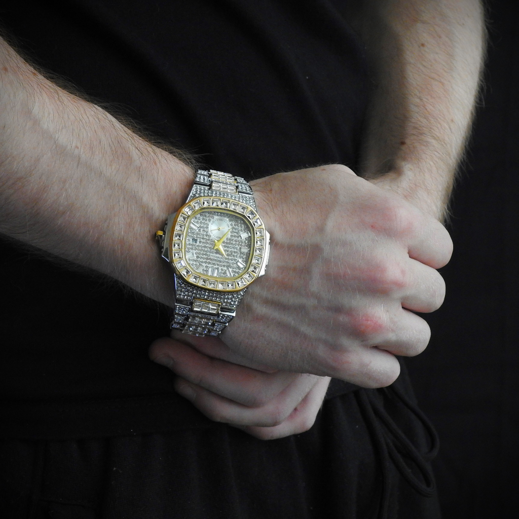 Diamond Watch Plata