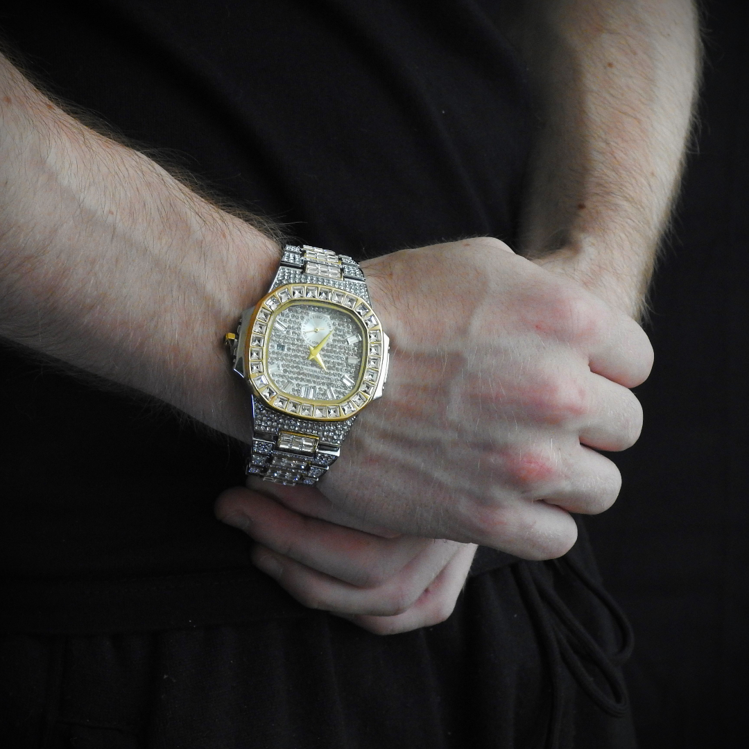 Diamond Watch Plata