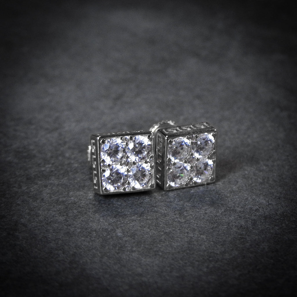 Pendientes Diamond Plata