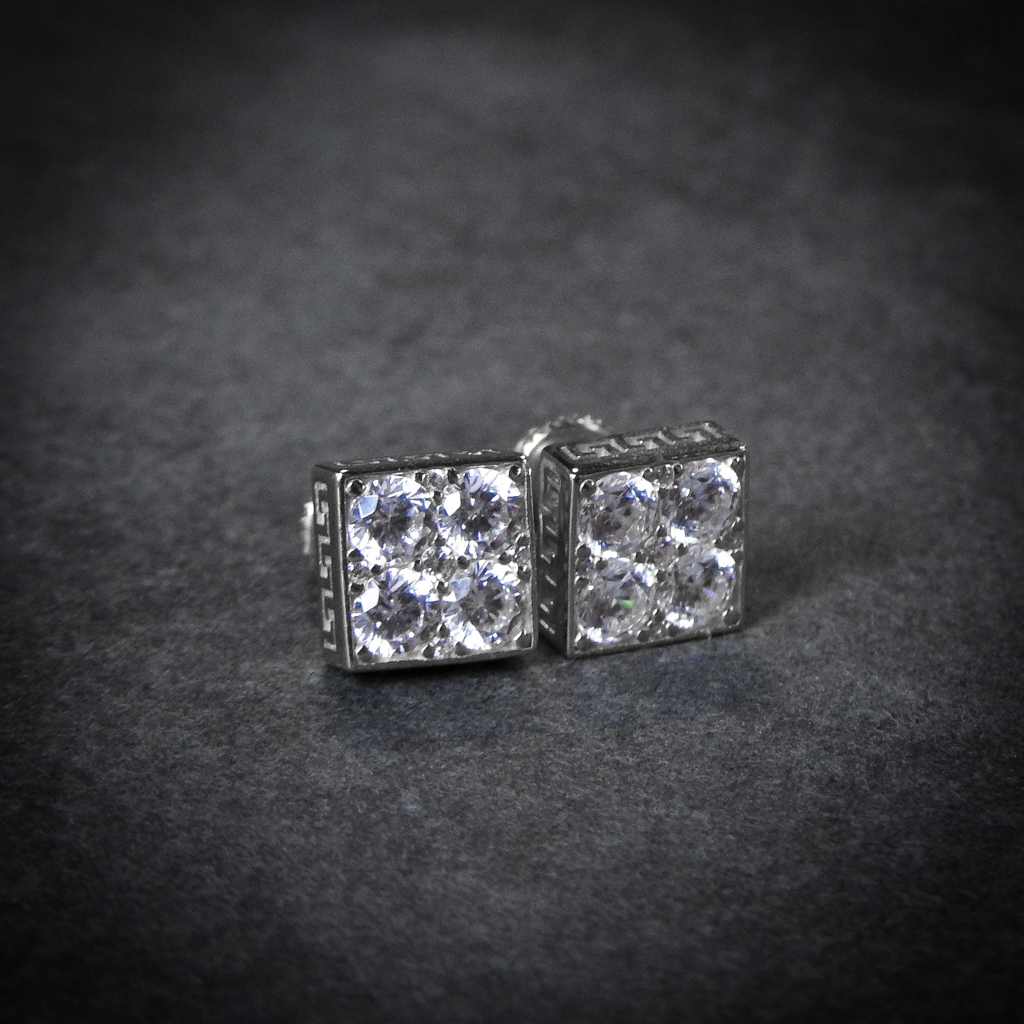 Pendientes Diamond Plata