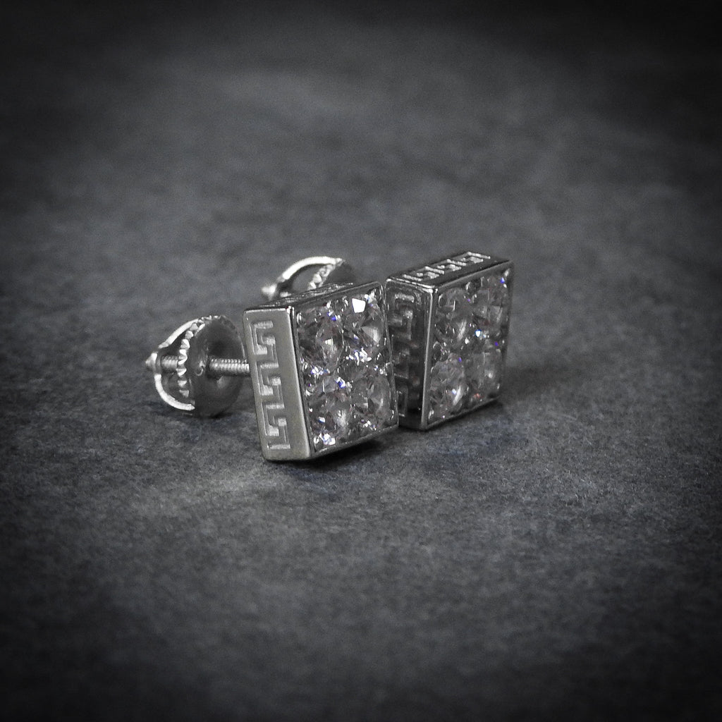 Pendientes Diamond Plata