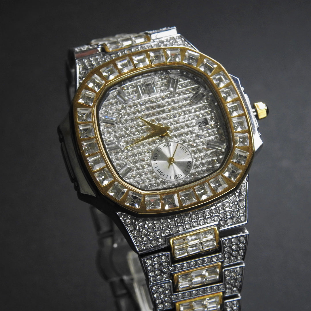Diamond Watch Plata