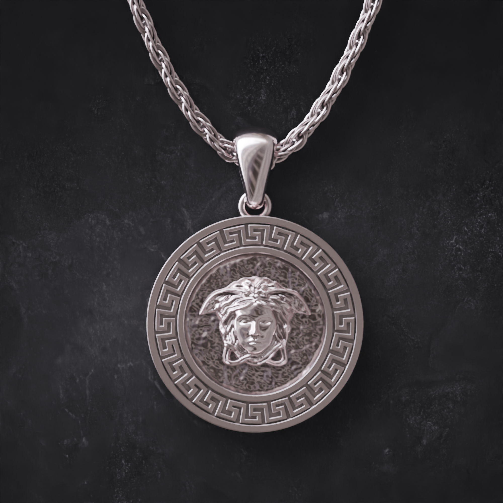 Colgante Medusa Plata