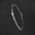 Pulsera Thunder Black Plata