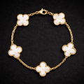 Pulsera Trébol White