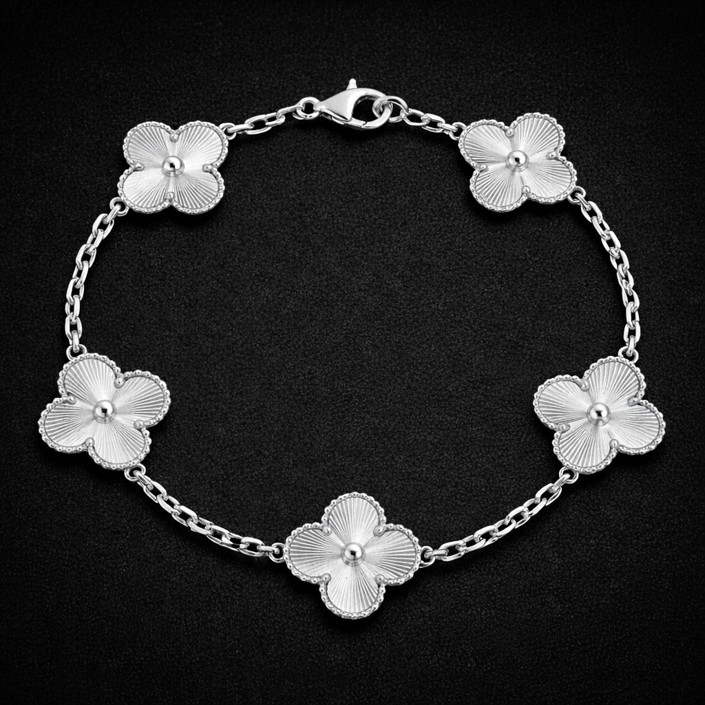 Pulsera Trébol Plata