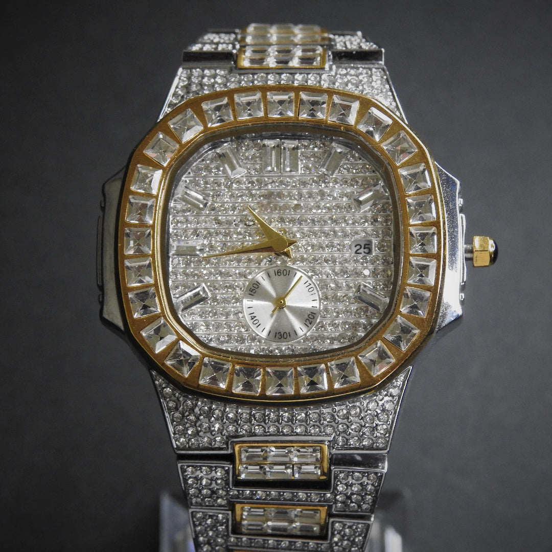 Diamond Watch Plata