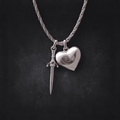 Double Dagger Heart Plata